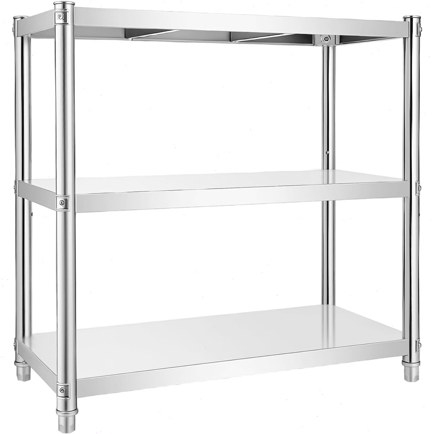 Commercial Kitchen Prep Table With Storage - 32×16 Inches Stainless Steel Table, Heavy
