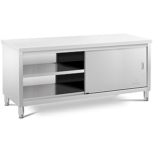 Stainless Steel Workbench Heav - Commercial Kitchen Prep Table With Storage recensie en prijs