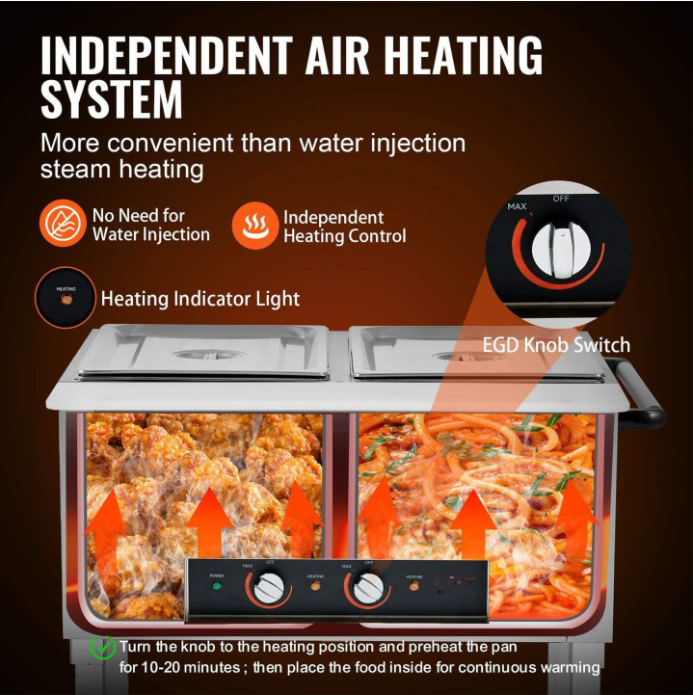 Commercial Food Warmer Electri - Bain Marie Food Warmer recensie en prijs