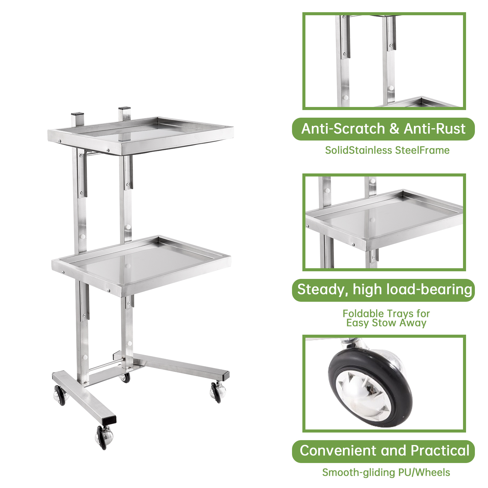 Salon Rolling Cart | 2 Tier Ro - Commercial Kitchen On Wheels recensie en prijs