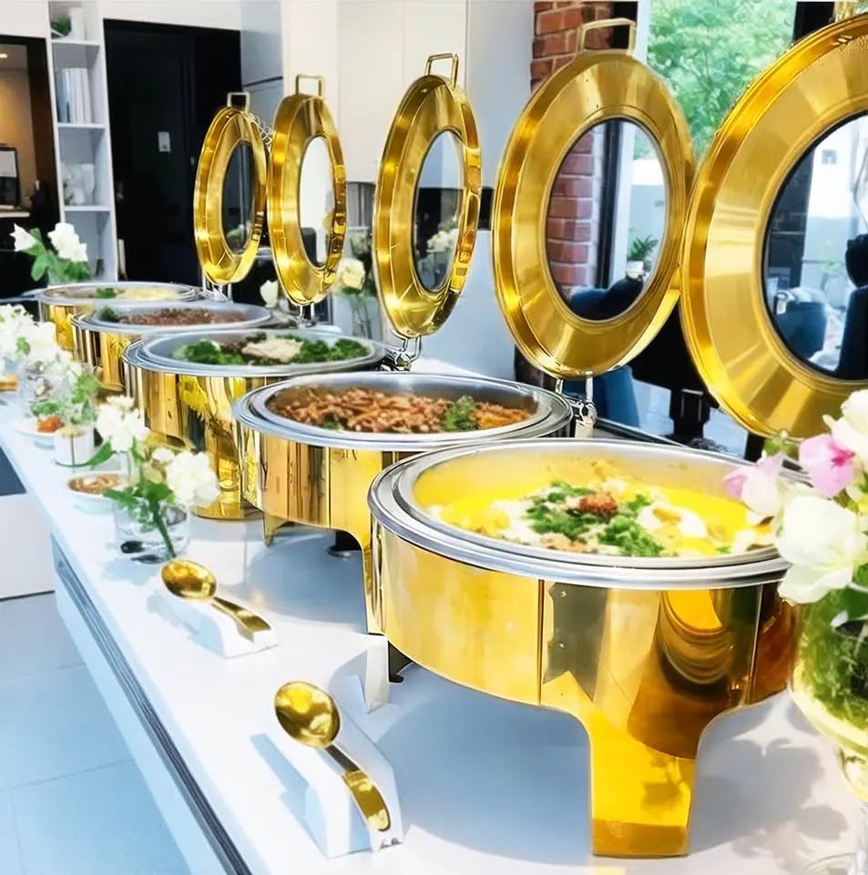 Gold 6L Stainless Steel Round  - Bain Marie Food Warmer recensie en prijs