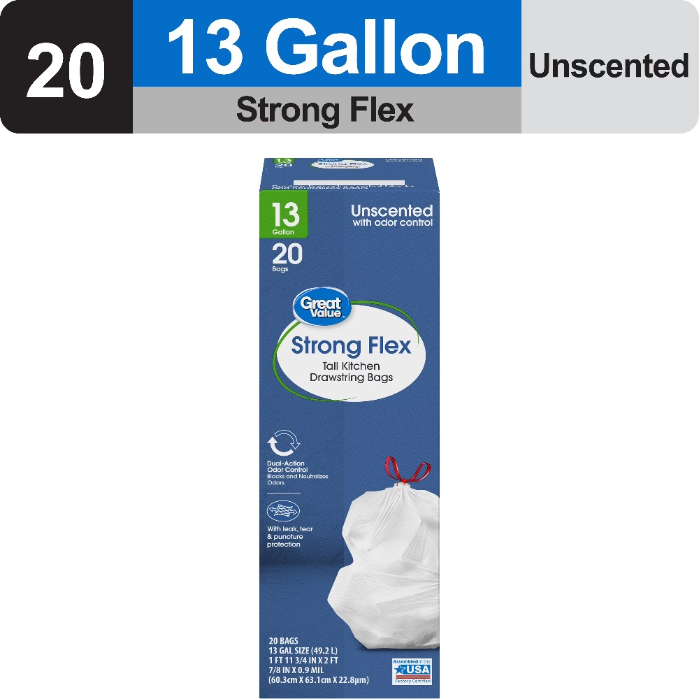 Tall Kitchen Drawstring Trash  - Commercial Kitchen Garbage Disposal recensie en prijs