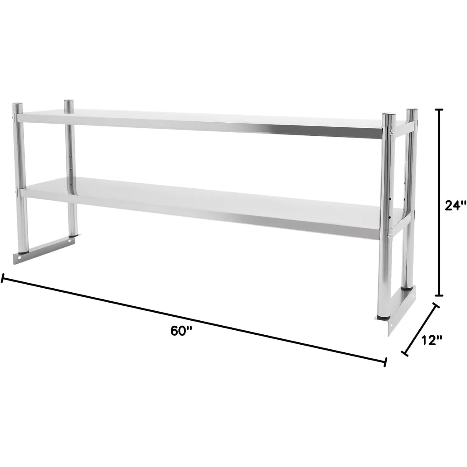 Stainless Steel Double Tier Ov - Commercial Kitchen Prep Table With Storage recensie en prijs