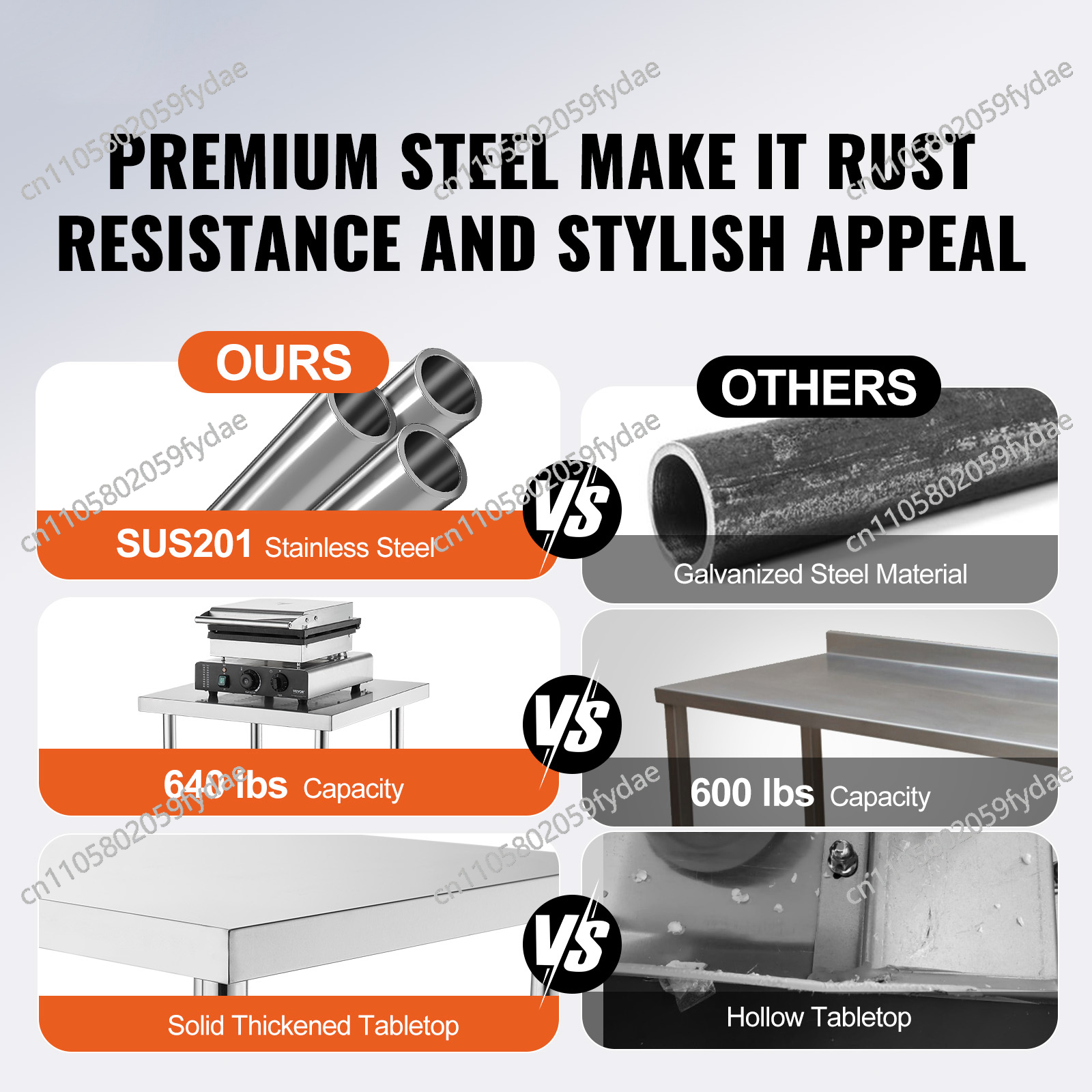 For Stainless Steel Prep Table - Commercial Kitchen Prep Table With Storage recensie en prijs