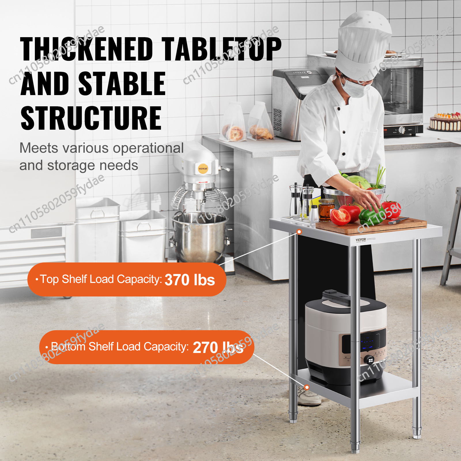 For Stainless Steel Prep Table - Commercial Kitchen Prep Table With Storage recensie en prijs