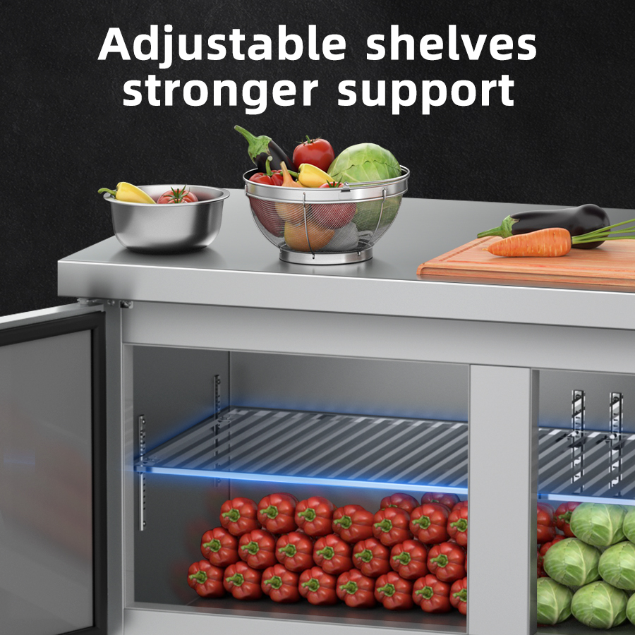 Refrigerator YINZHENG 1.5m Com - Commercial Kitchen Prep Table With Storage recensie en prijs