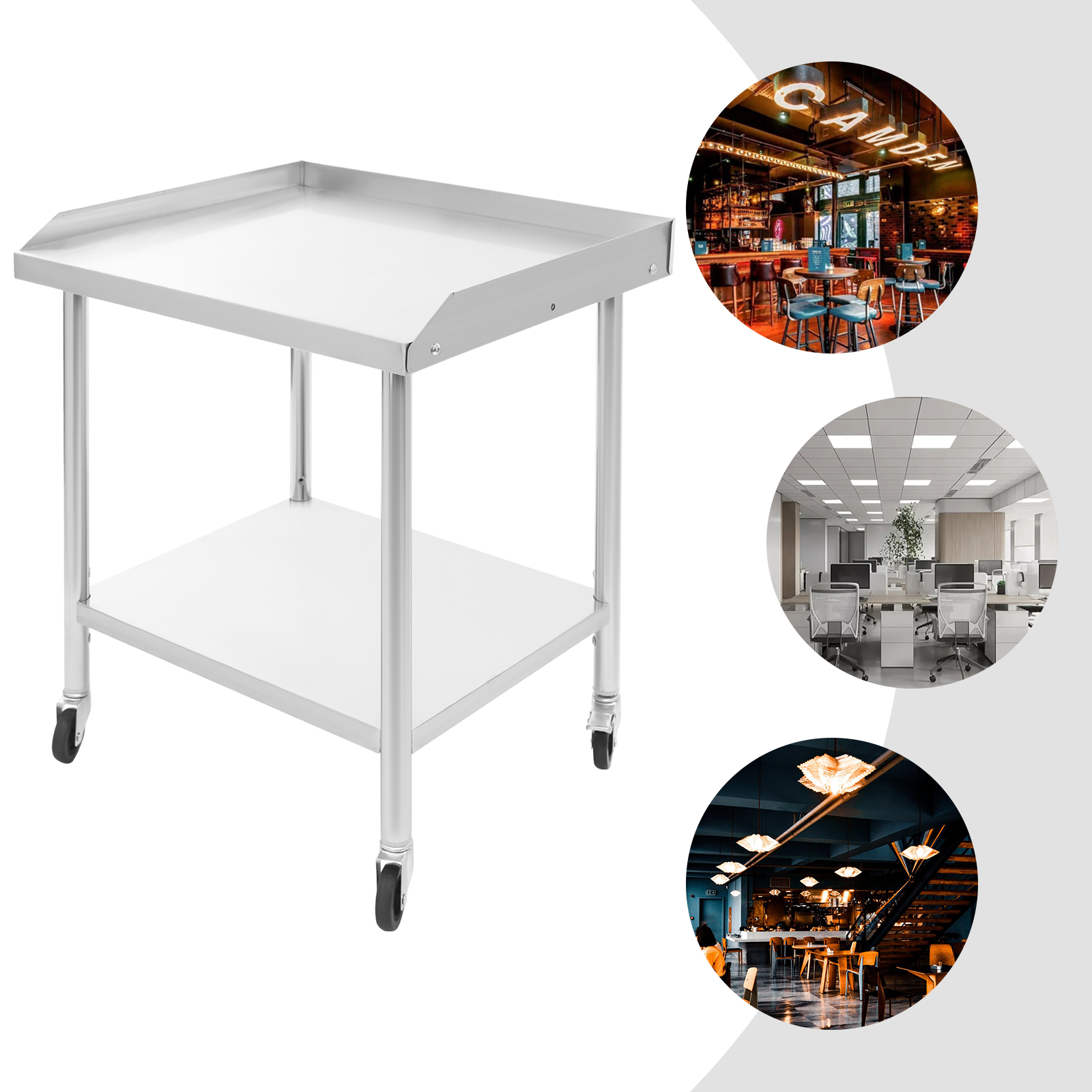 2 Tier Stainless Steel Work Ta - Commercial Kitchen Prep Table With Storage recensie en prijs