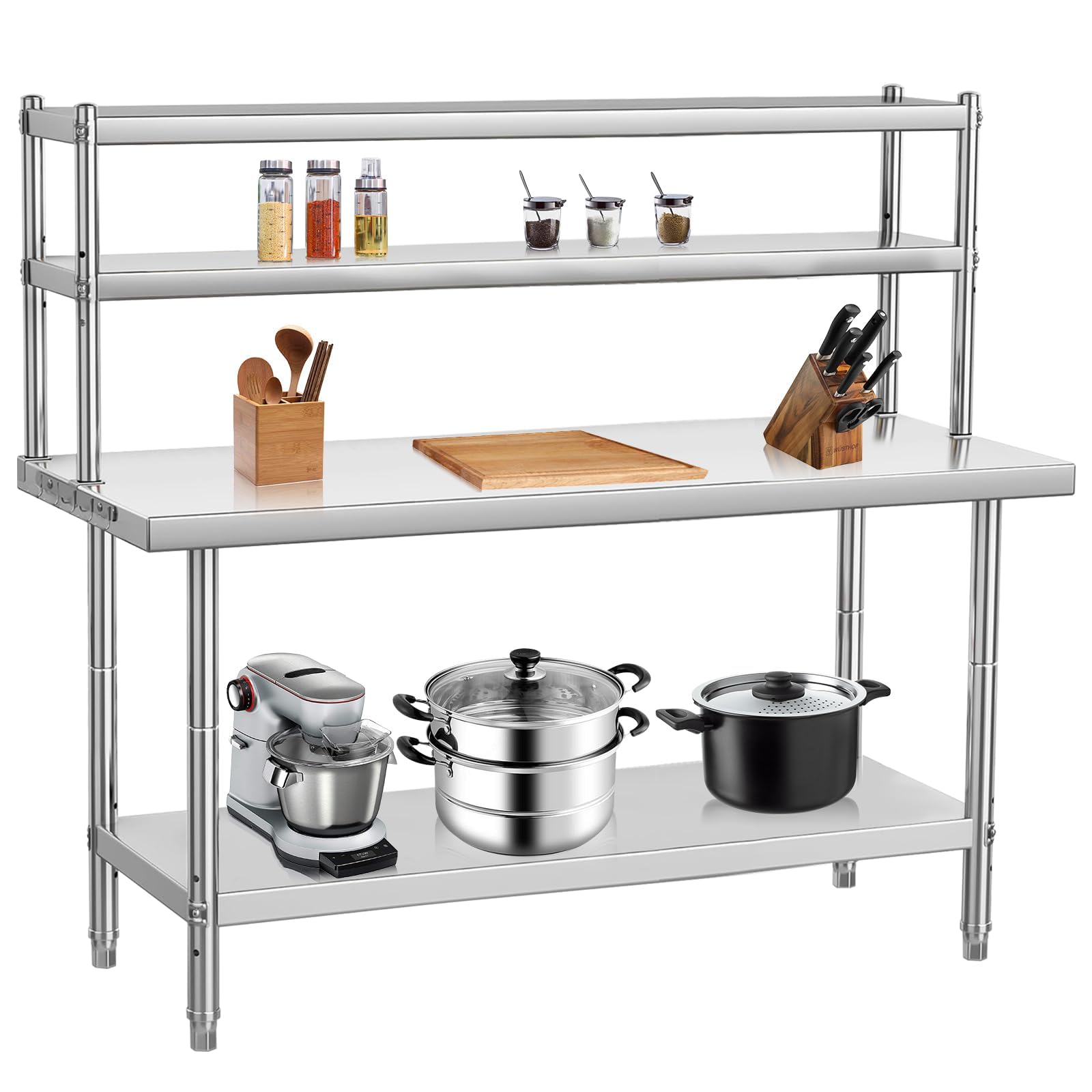 48x24 Heavy Duty Stainless Ste - Commercial Kitchen Prep Table With Storage recensie en prijs