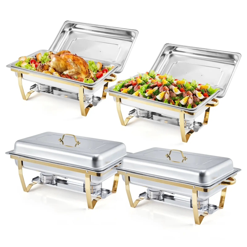 4 Pack Buffet Chafing Dish Set - Bain Marie Food Warmer recensie en prijs