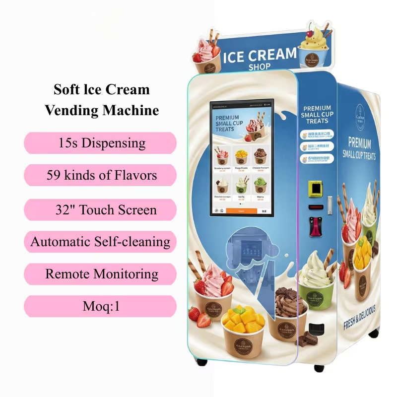 Customized Soft Ice Cream Vend - Soft Serve Ice Cream Machine recensie en prijs