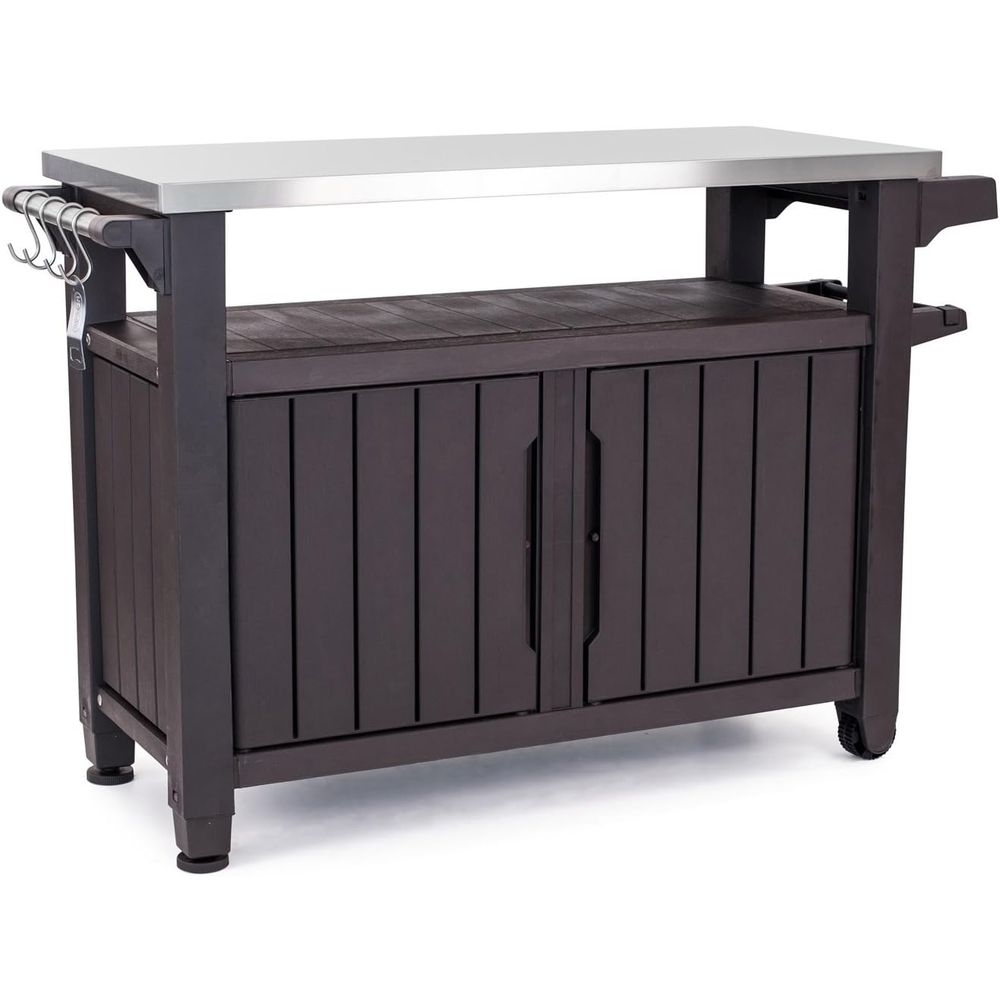 Outdoor Rolling Table Cart for - Commercial Kitchen Prep Table With Storage recensie en prijs