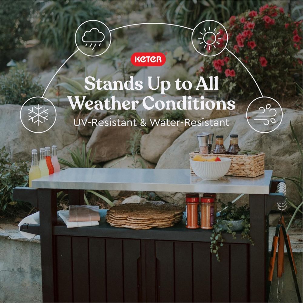 Outdoor Rolling Table Cart for - Commercial Kitchen Prep Table With Storage recensie en prijs