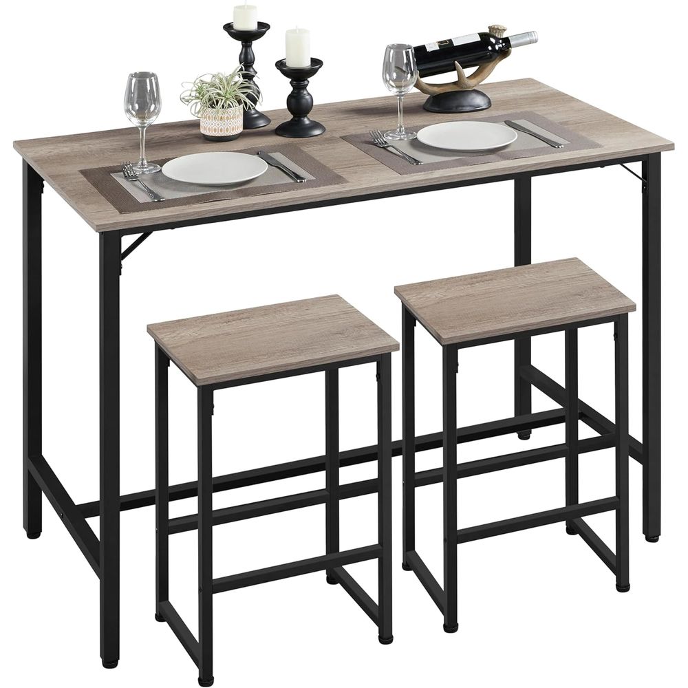 3 Piece Dining Table Set, 47.5 - Commercial Kitchen Small Space recensie en prijs