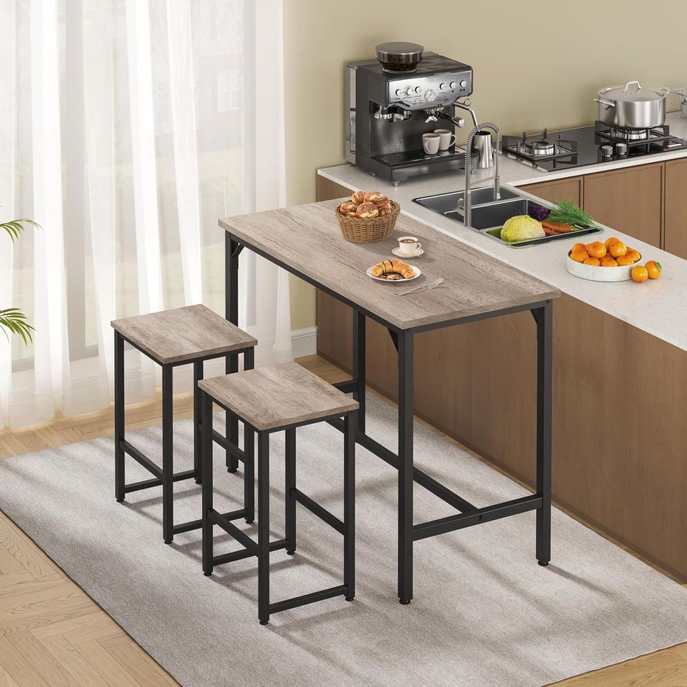 3 Piece Dining Table Set, 47.5 - Commercial Kitchen Small Space recensie en prijs