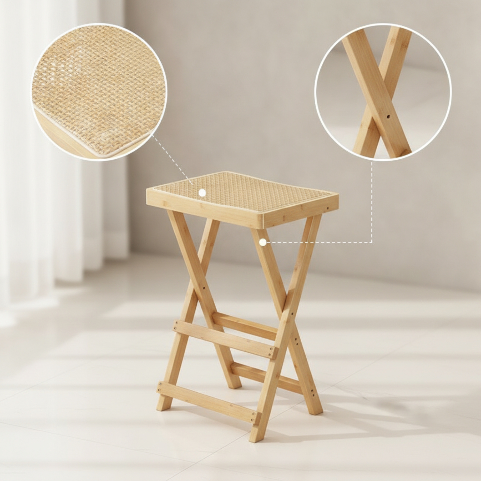 Folding Bar Stool Foldable Bam - Commercial Kitchen Small Space recensie en prijs