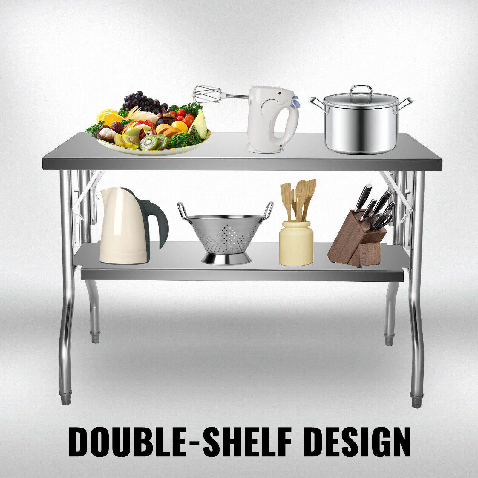 Single/Double-Shelf Profession - Commercial Kitchen Prep Table With Storage recensie en prijs