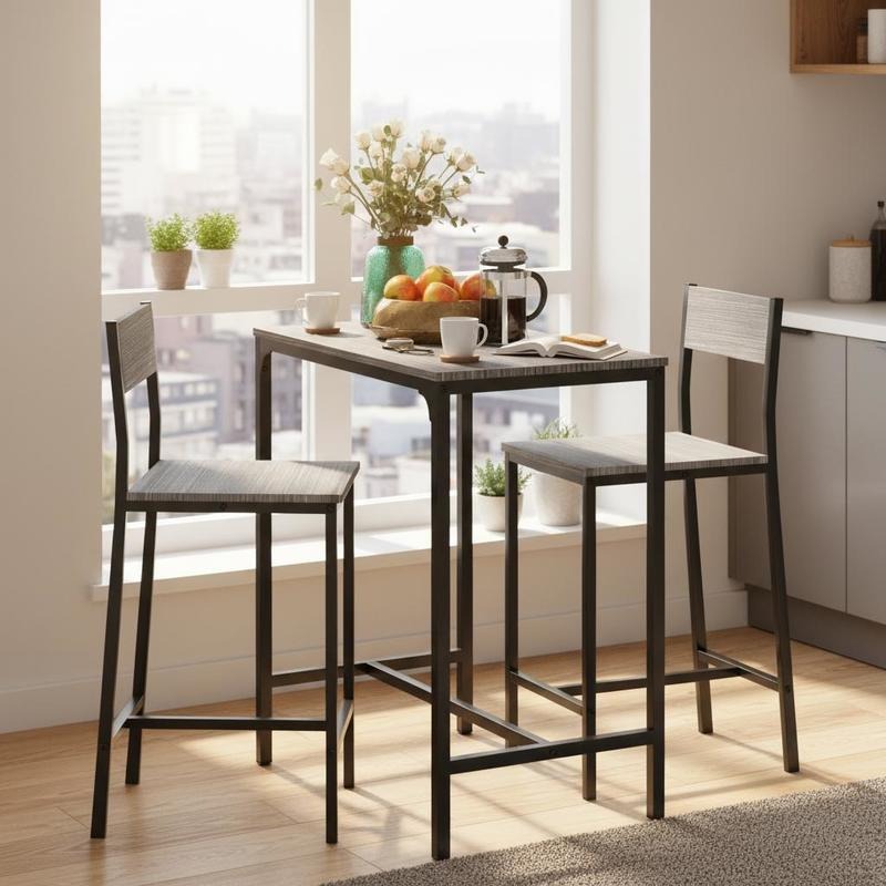3 Piece Bar Table and Chairs,  - Commercial Kitchen Small Space recensie en prijs