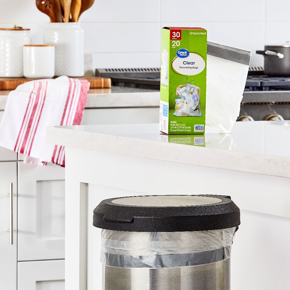 Large Clear Drawstring Trash B - Commercial Kitchen Garbage Disposal recensie en prijs