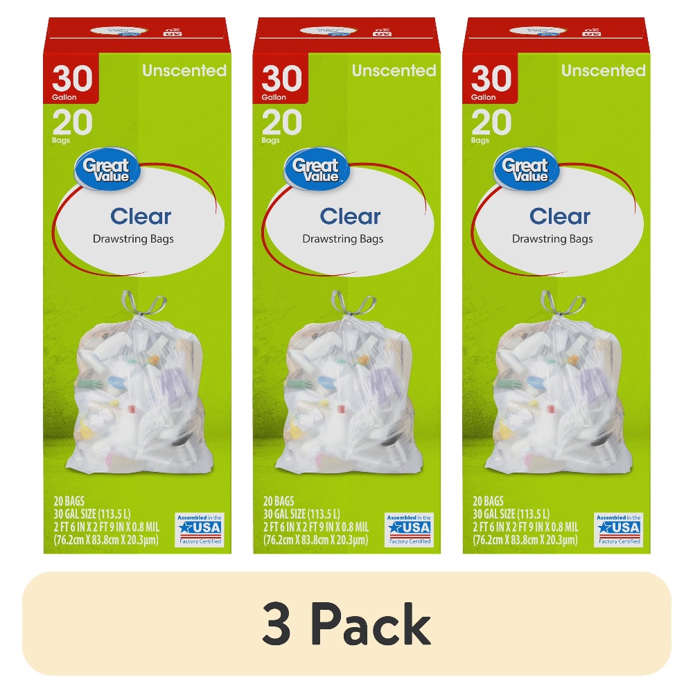 Large Clear Drawstring Trash B - Commercial Kitchen Garbage Disposal recensie en prijs