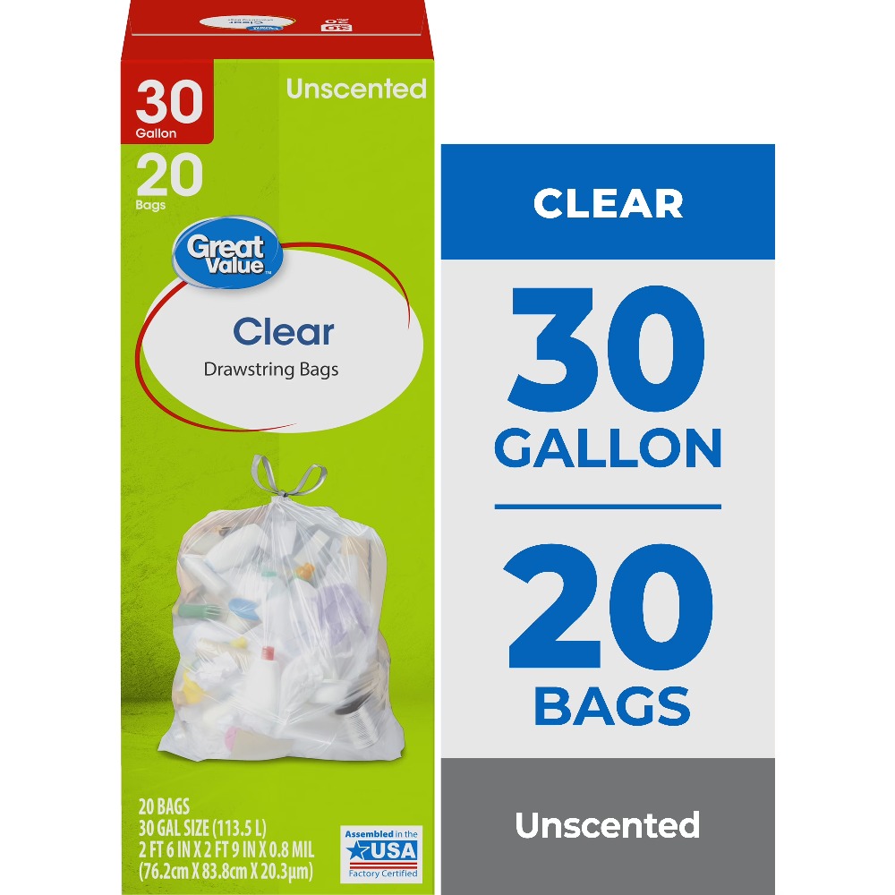 Large Clear Drawstring Trash B - Commercial Kitchen Garbage Disposal recensie en prijs