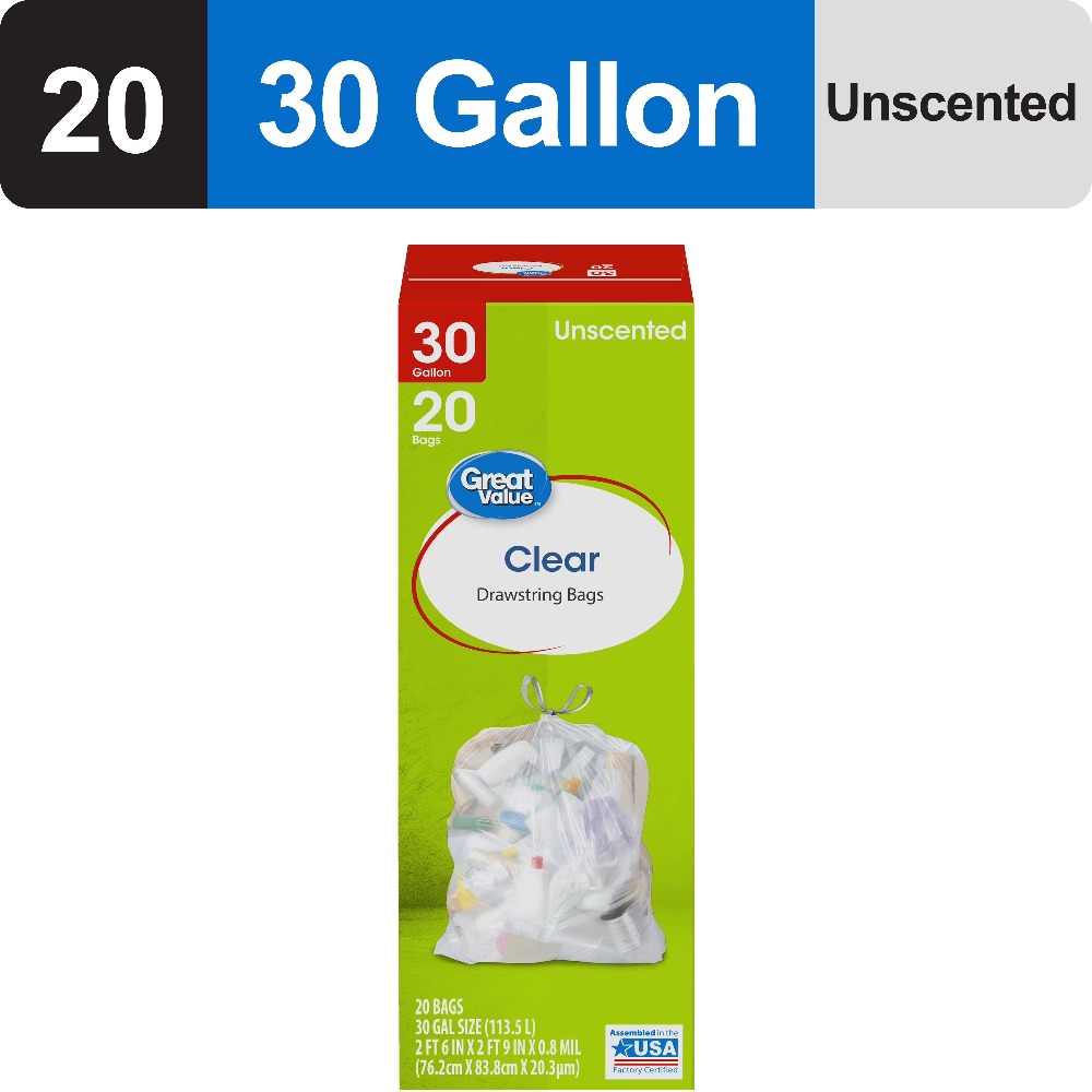 Large Clear Drawstring Trash B - Commercial Kitchen Garbage Disposal recensie en prijs
