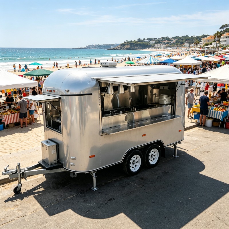 Stainless Steel Food Trailer M - Commercial Kitchen Layout Design recensie en prijs