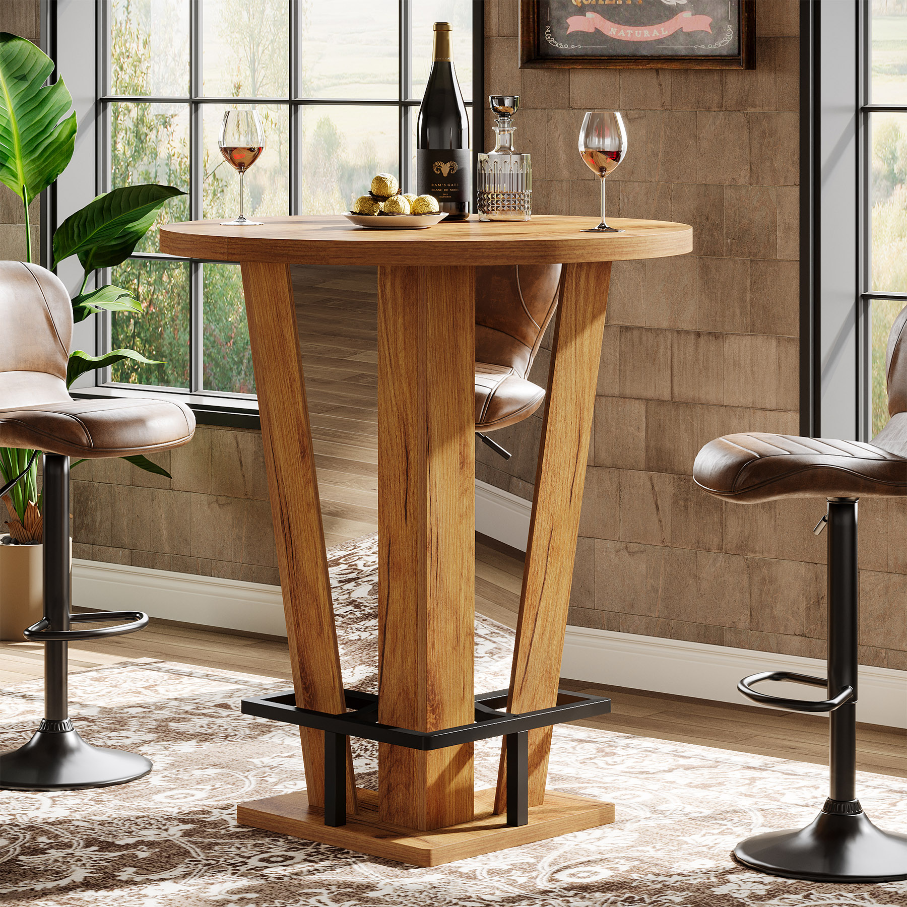 Tribesigns Round Bar Table, 39 - Commercial Kitchen Small Space recensie en prijs