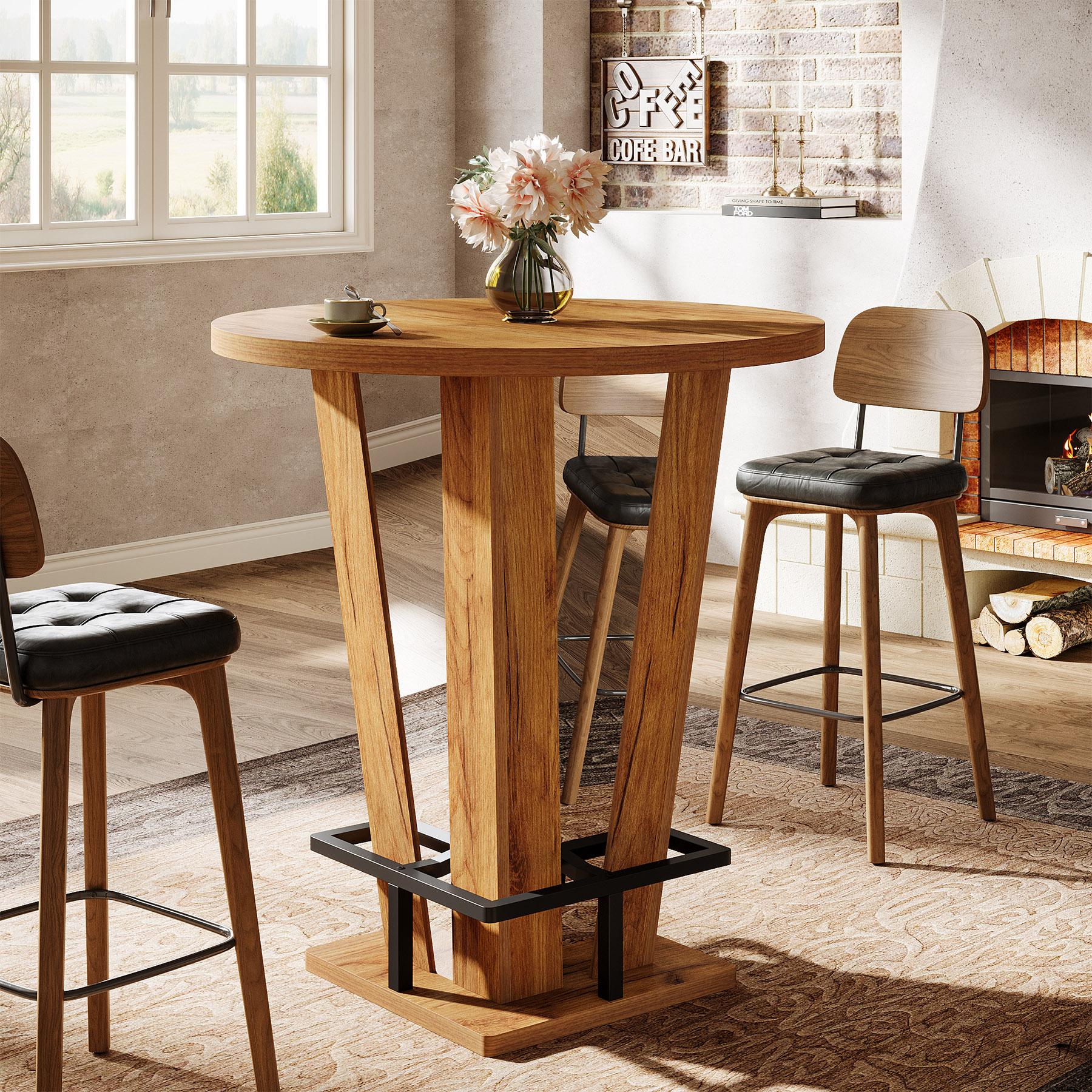 Tribesigns Round Bar Table, 39 - Commercial Kitchen Small Space recensie en prijs
