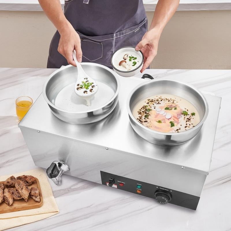 Electric Soup Warmer, Dual 7.4 - Bain Marie Food Warmer recensie en prijs