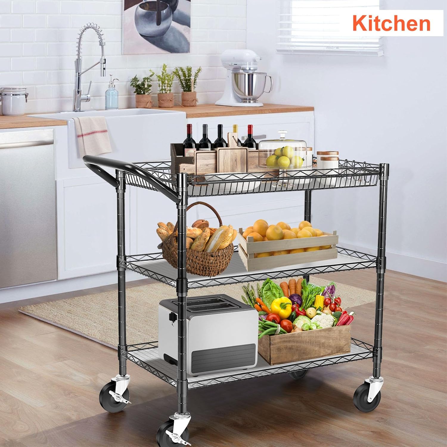 Heavy Duty Utility Cart, 990Lb - Commercial Kitchen On Wheels recensie en prijs
